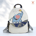 Mochila Happy Elephant Convertible Étnica de algodón y lino
